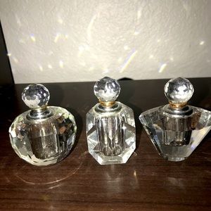 Small crystal jars